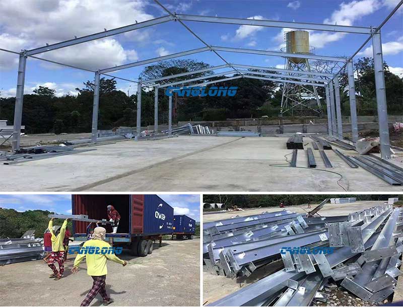 Steel structure chicken house installation