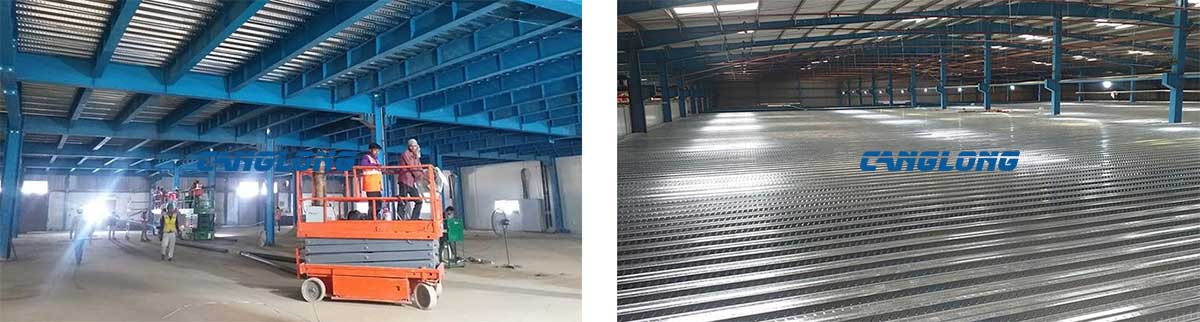 Steel structure house floor design