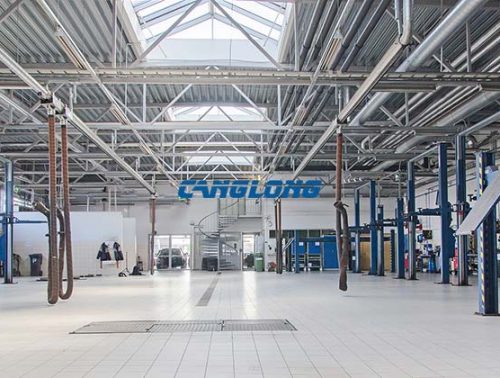 Prefab steel structure car repair garage