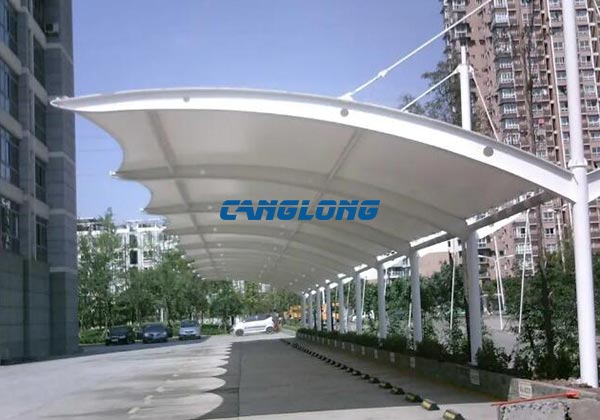 steel structure parking shed