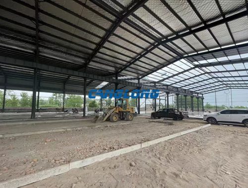 steel structure construction project