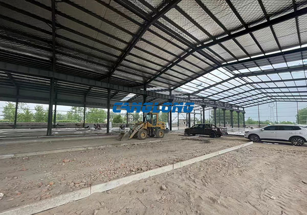 steel structure construction project
