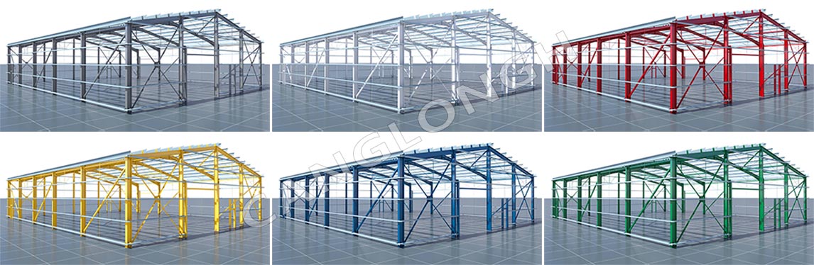 color of the steel structure