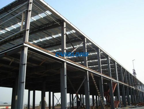 Steel structure shed