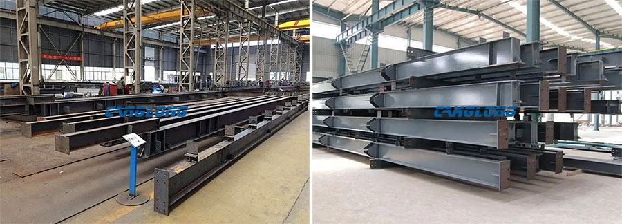 Steel structure production workshop