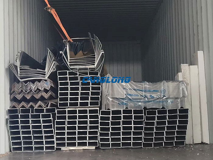 cold storage steel structure loading and delivery