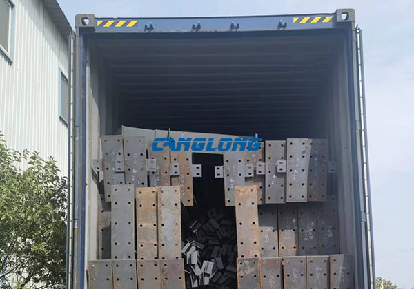 large cold storage steel structure loading and delivery