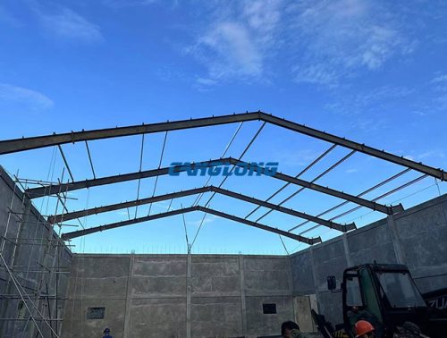 warehouse roof steel structure installation