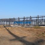 steel frame warehouse installation