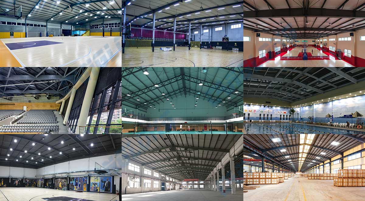 steel frame roof building