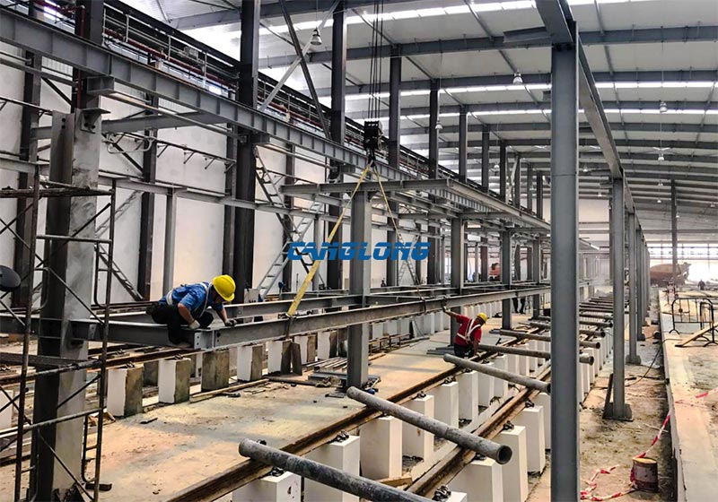 steel structure platform installation