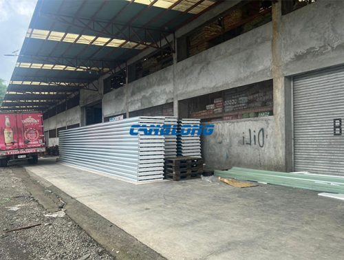 factory shed foam sandwich panel roof