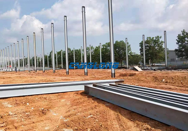 installation for steel structures