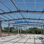 small warehouse steel structure installation