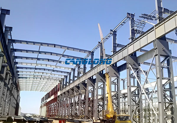 Steel Crane Beam Installation