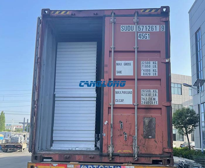 sandwich panel shipped