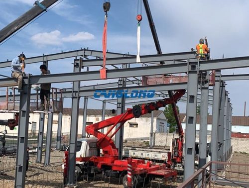 steel structure workshop installation