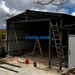 small metal garage