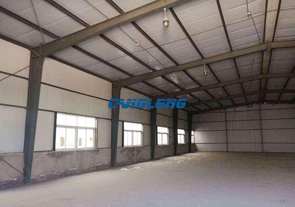 steel frame factory building