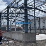 steel structure workshop installation