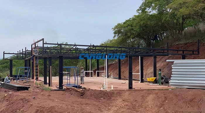 steel structure factory installation