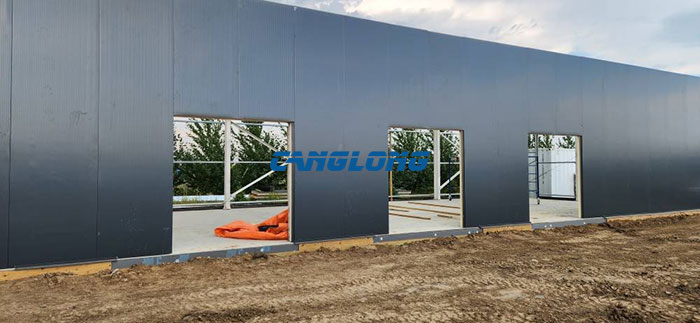 steel structure garage construction