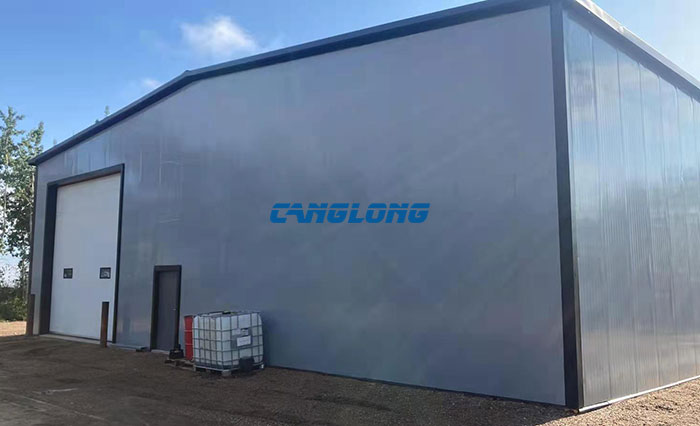 prefabricated metal warehouse