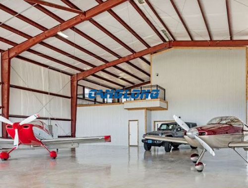 steel aircraft hangar