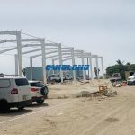 warehouse peb structure installation