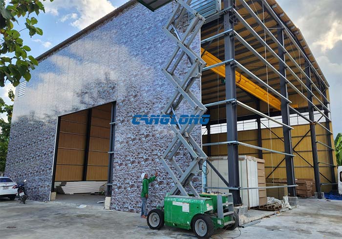 steel structure warehouse installation