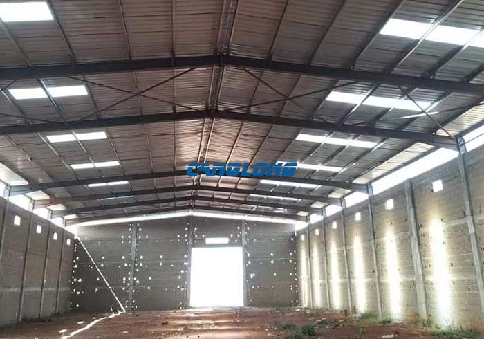 steel structure roof workshop