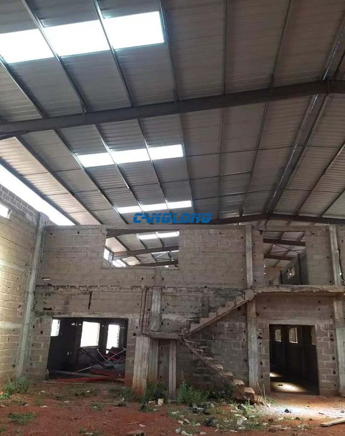 steel structure roof workshop