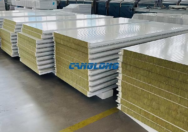 polyurethane edge-sealed rock wool sandwich panel