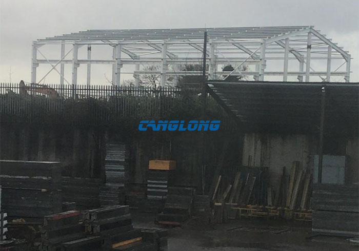 steel structure crane workshop construction