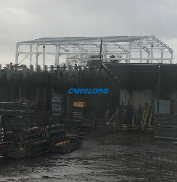 steel structure crane workshop construction