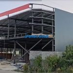 two-story steel structure warehouse