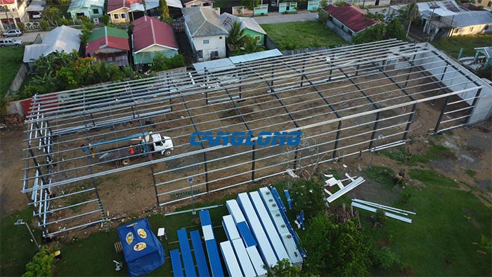 steel structure warehouse construction