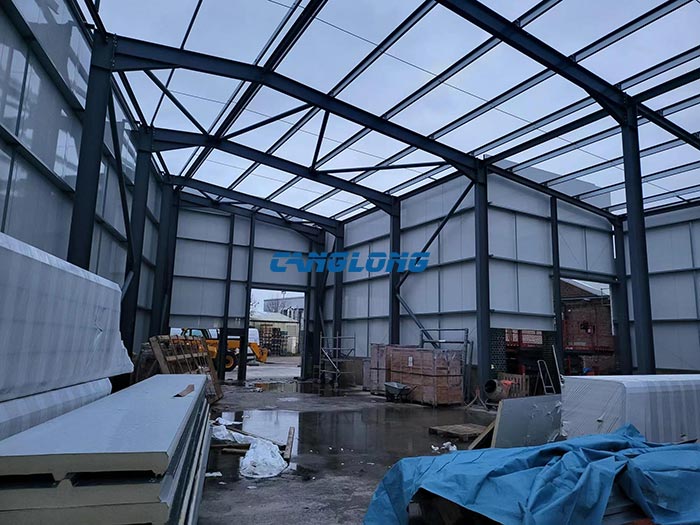 steel warehouse building construction