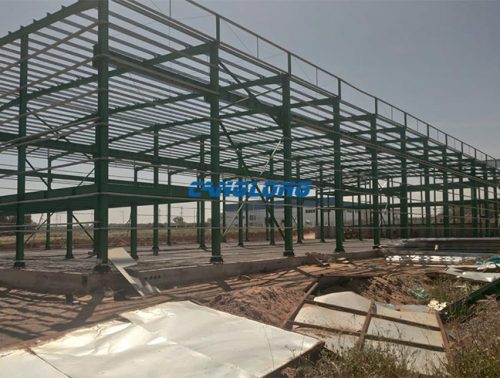 warehouse steel structures installation