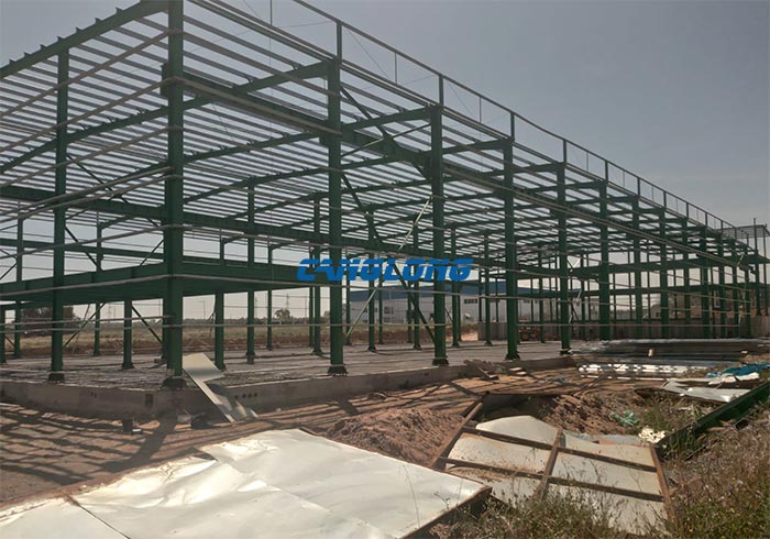 warehouse steel structures installation