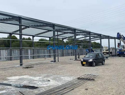 long span steel warehouse construction