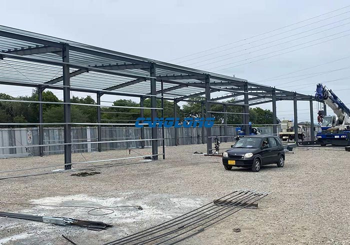 long span steel warehouse construction