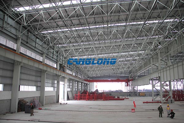 truss roof structure factory building