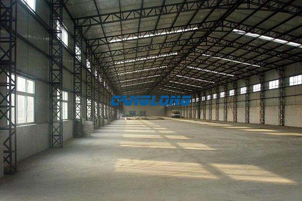 trapezoidal steel roof truss factory building