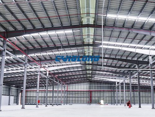 multi-span steel factory building