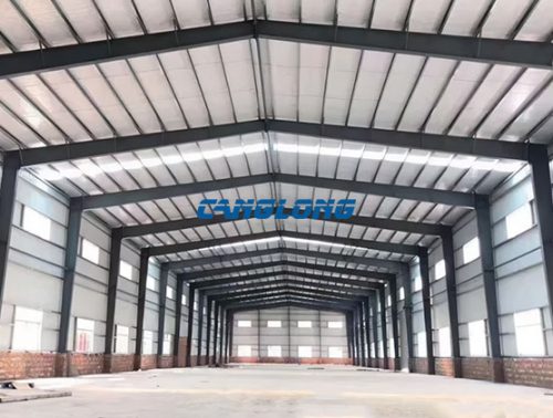 single-span steel factory building