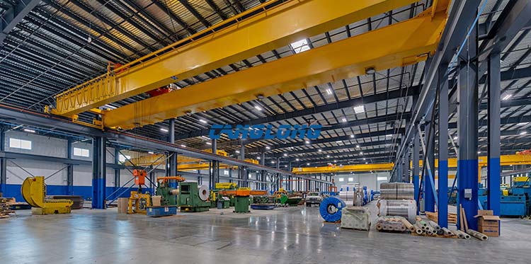 Steel Workshop Factory With Crane