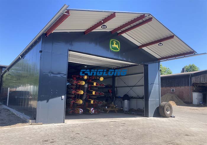 agricultural equipment storage metal building