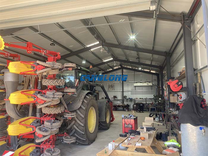 agricultural equipment storage metal building