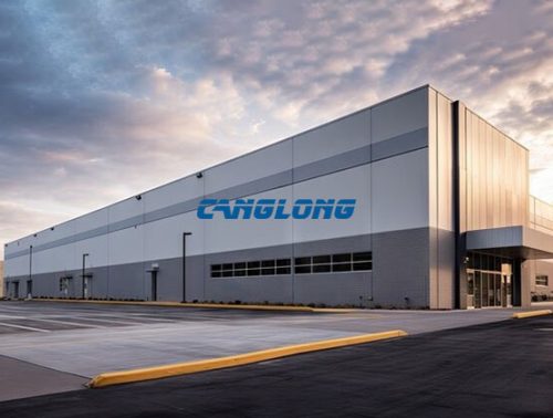 industrial steel factory building